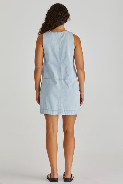 Marcy Denim Shift Dress - Bleach