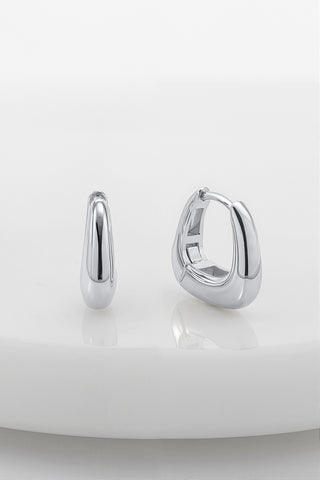 ~ Zafino Neve Huggie Earring - Silver