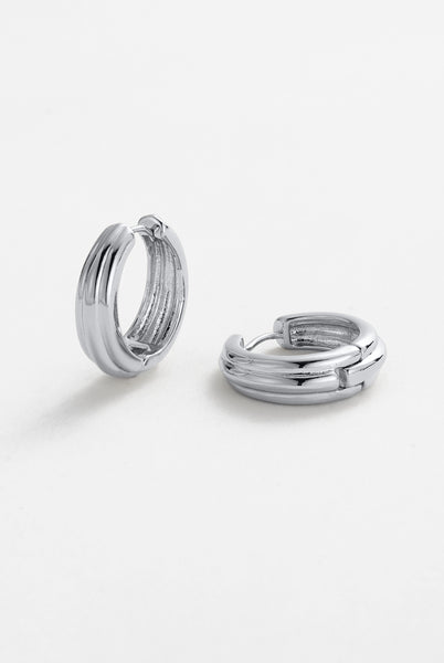~ Zafino Paris Hoop Earring - Silver
