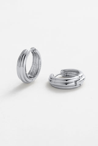 ~ Zafino Paris Hoop Earring - Silver