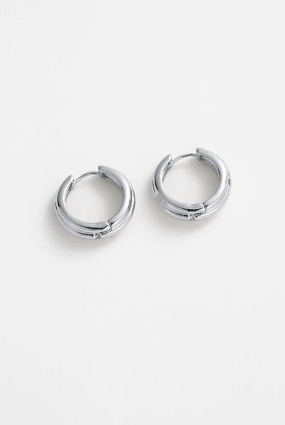 ~ Zafino Paris Hoop Earring - Silver