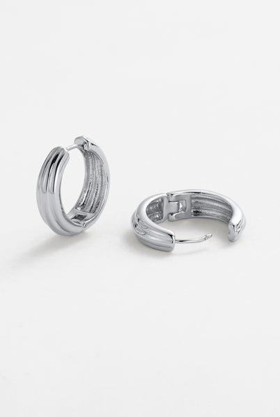 ~ Zafino Paris Hoop Earring - Silver