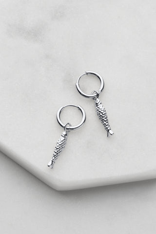 ~ Zafino Tate Huggie Earring - Silver