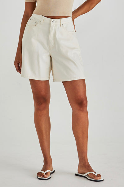 Sabine Denim Shorts - Parchment Wash