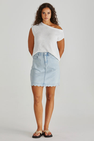 Jaci Knit Top - White