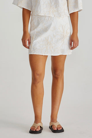 Shay Mini Skirt - Cream