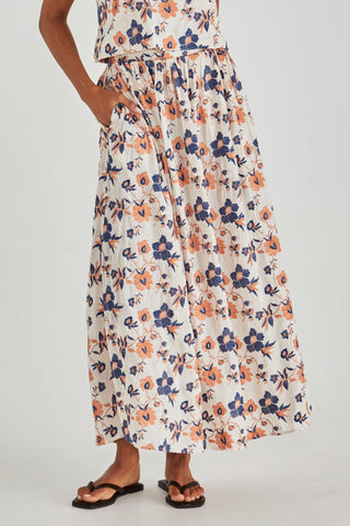 Luca Full Skirt - Floral Embroidery