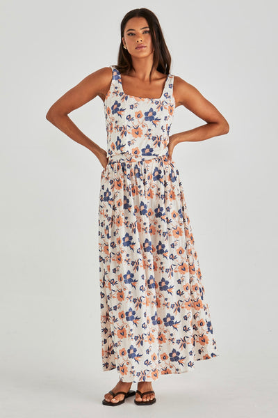 Luca Full Skirt - Floral Embroidery
