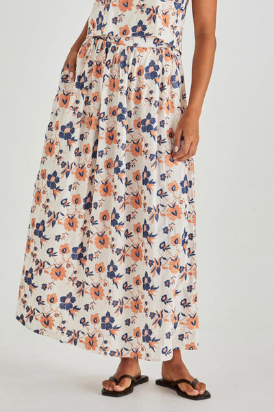 Luca Full Skirt - Floral Embroidery