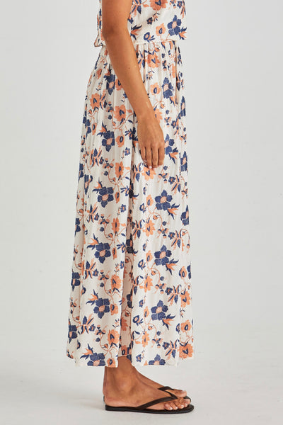 Luca Full Skirt - Floral Embroidery