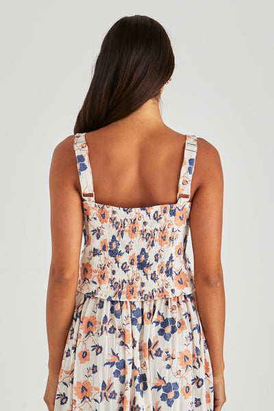 Luca Crop Top - Floral Embroidery