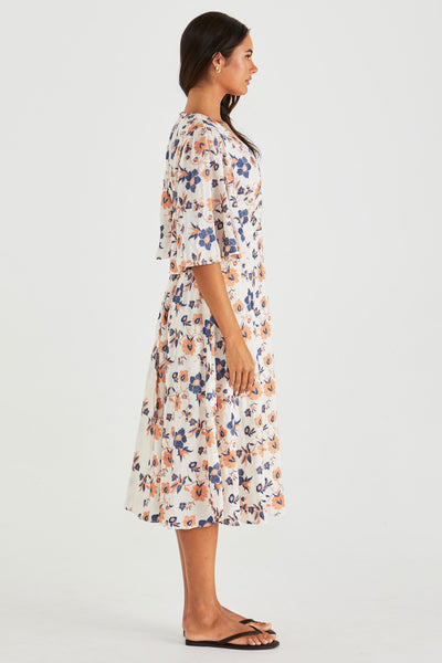 Luca Dress - Floral Embroidery