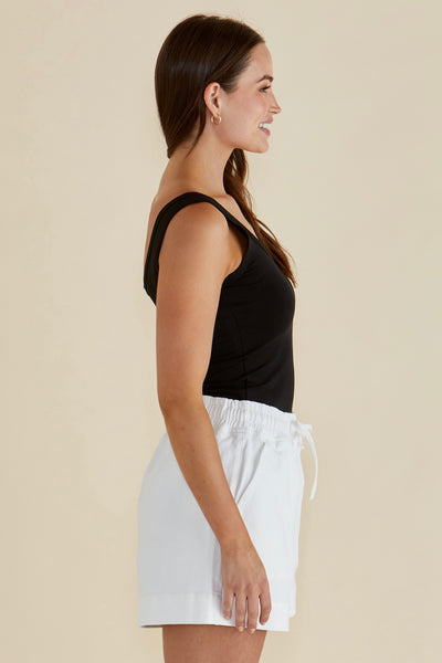Emma Scoop Tank - Black