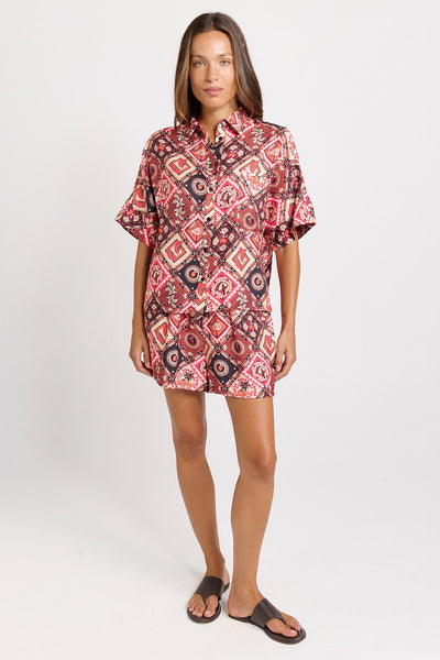 Sunset Shirt - Coco Print