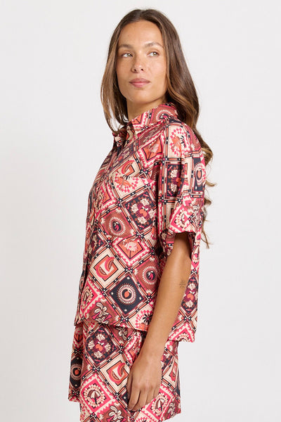 Sunset Shirt - Coco Print