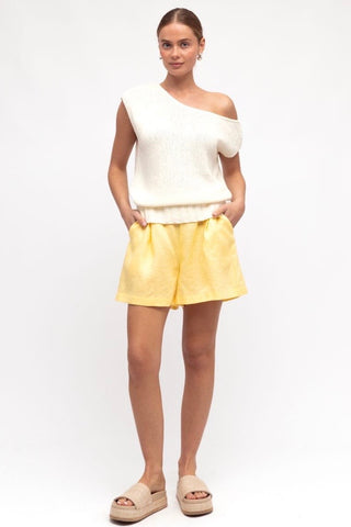 Sunny Off The Shoulder Knit - White