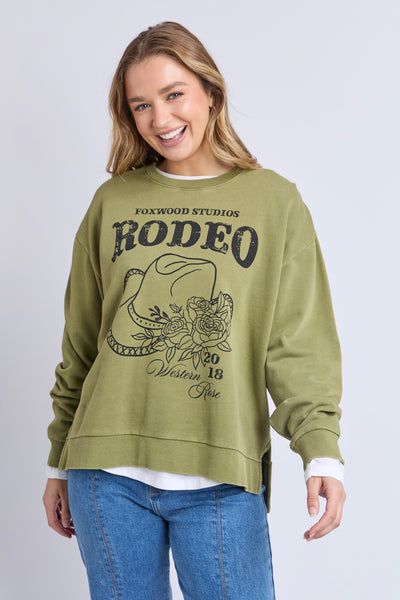 Western Rose Crew - Fern Green