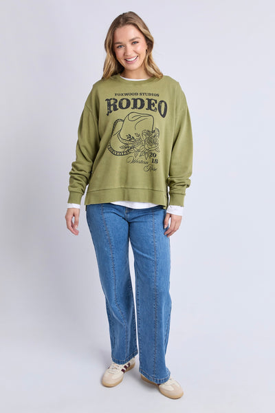 Western Rose Crew - Fern Green