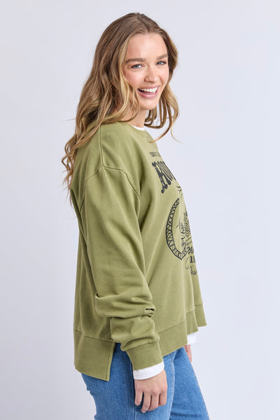 Western Rose Crew - Fern Green