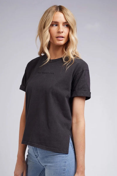 All About Eve Washed Tee - Washed Black