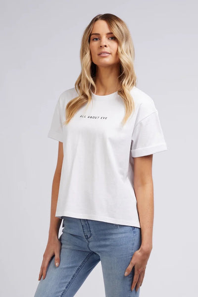All About Eve Washed Tee - White