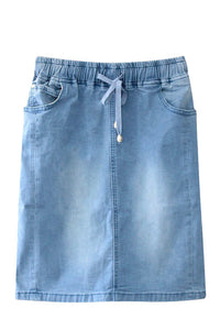 Eliza Skirt - Light Mid Blue