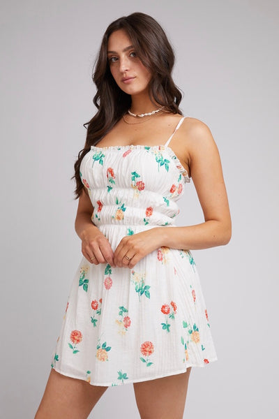 Santorini Mini Dress - Print