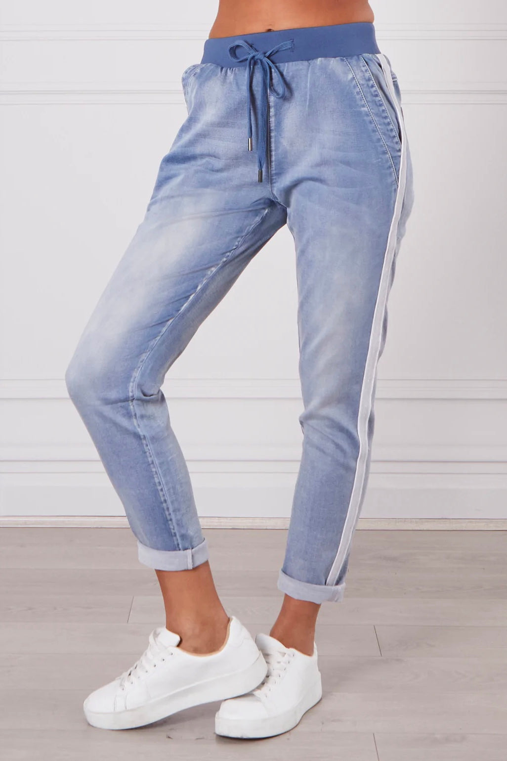Boston Joggers - Light Blue Wash